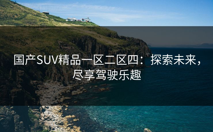 国产SUV精品一区二区四：探索未来，尽享驾驶乐趣